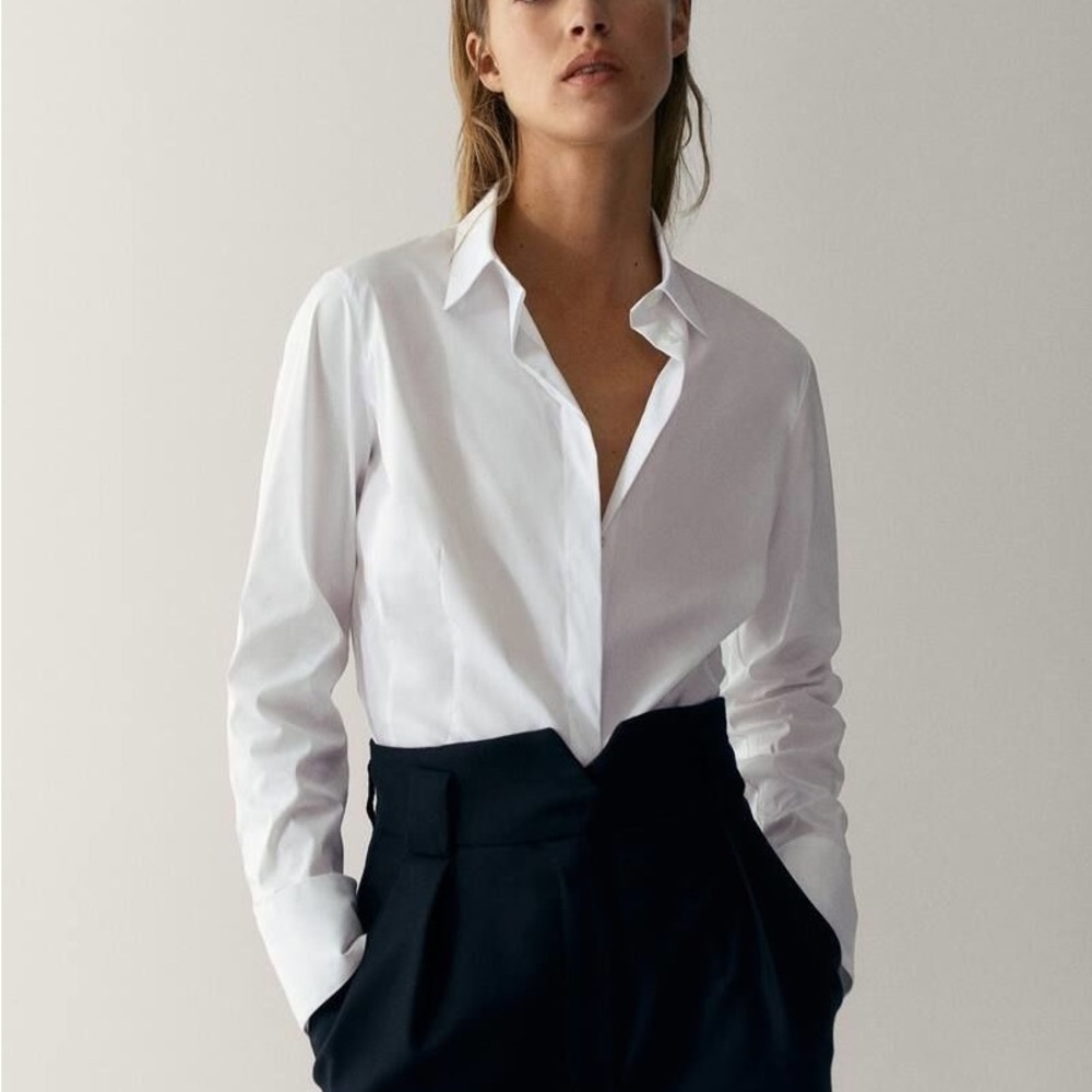 White button up shirt NWT